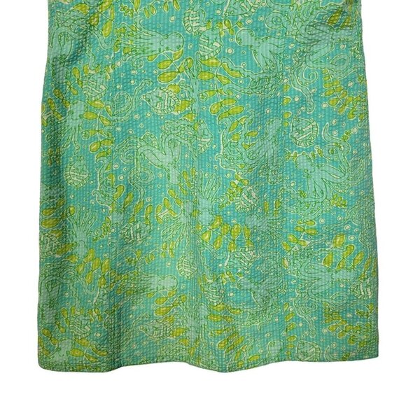 Lilly Pulitzer Vintage Women's Coastal Pattern Vibrant Textured Mini Dress Sz 6 - Picture 9 of 14